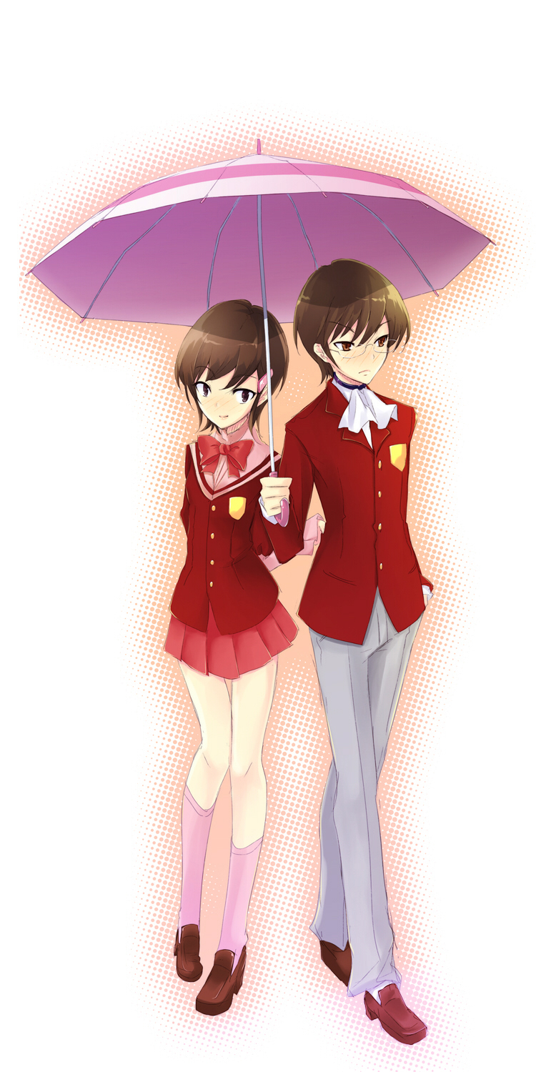 katsuragi keima and kosaka chihiro (kami nomi zo shiru sekai) drawn by pipipi32