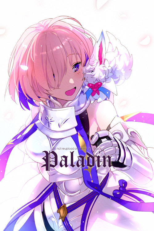 mash kyrielight and fou (fate and 1 more) drawn by echo_(circa)