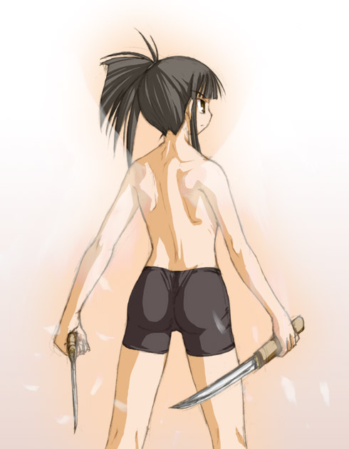 sakurazaki setsuna (mahou sensei negima!) drawn by kasuga_yukihito