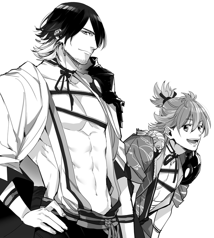 urashima kotetsu, nagasone kotetsu, and kamekichi (touken ranbu) drawn by yano_(404878)
