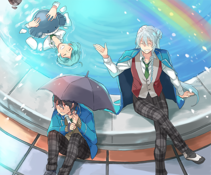 sakuma rei, hibiki wataru, wailmer, and shinkai kanata (pokemon and 1 more) drawn by hiyokko_ep