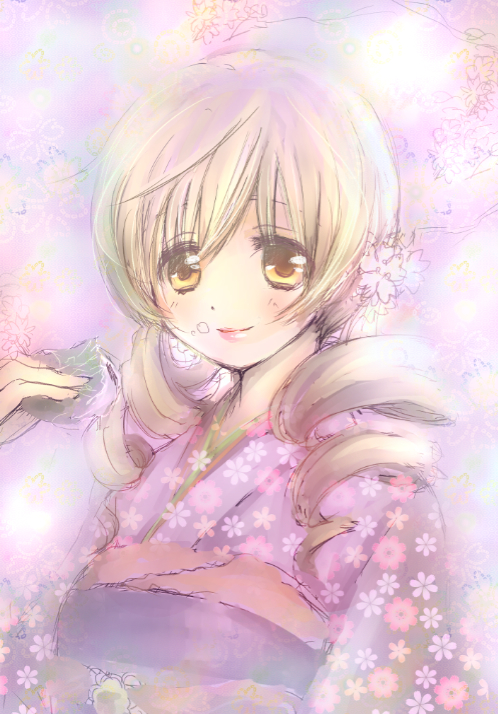 tomoe mami (mahou shoujo madoka magica) drawn by oka_(umanihiki)
