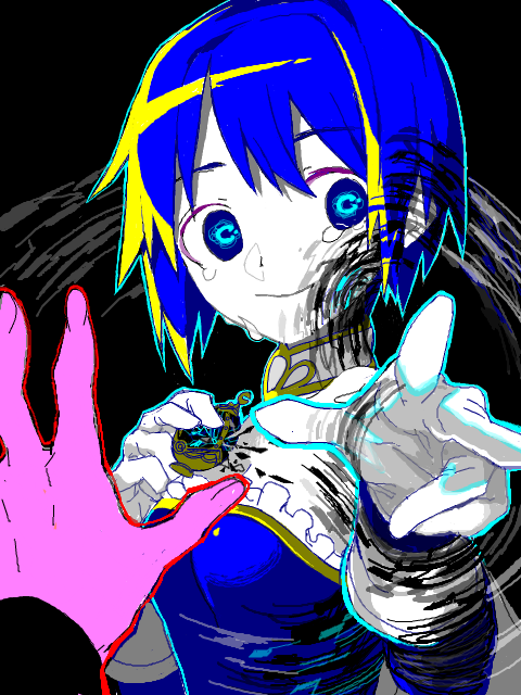 miki sayaka (mahou shoujo madoka magica) drawn by santou_suihei