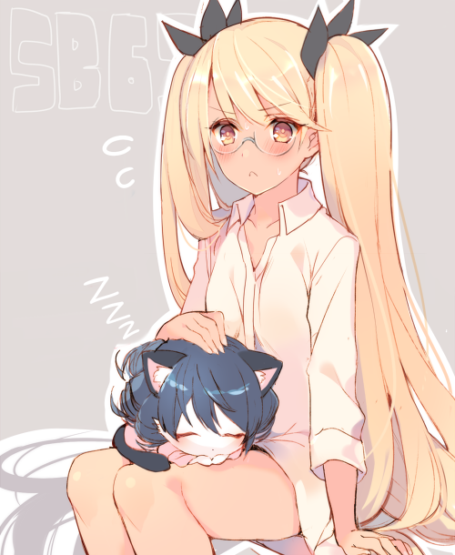 retoree and cyan (show by rock!!) drawn by mayachi_(amuriya)