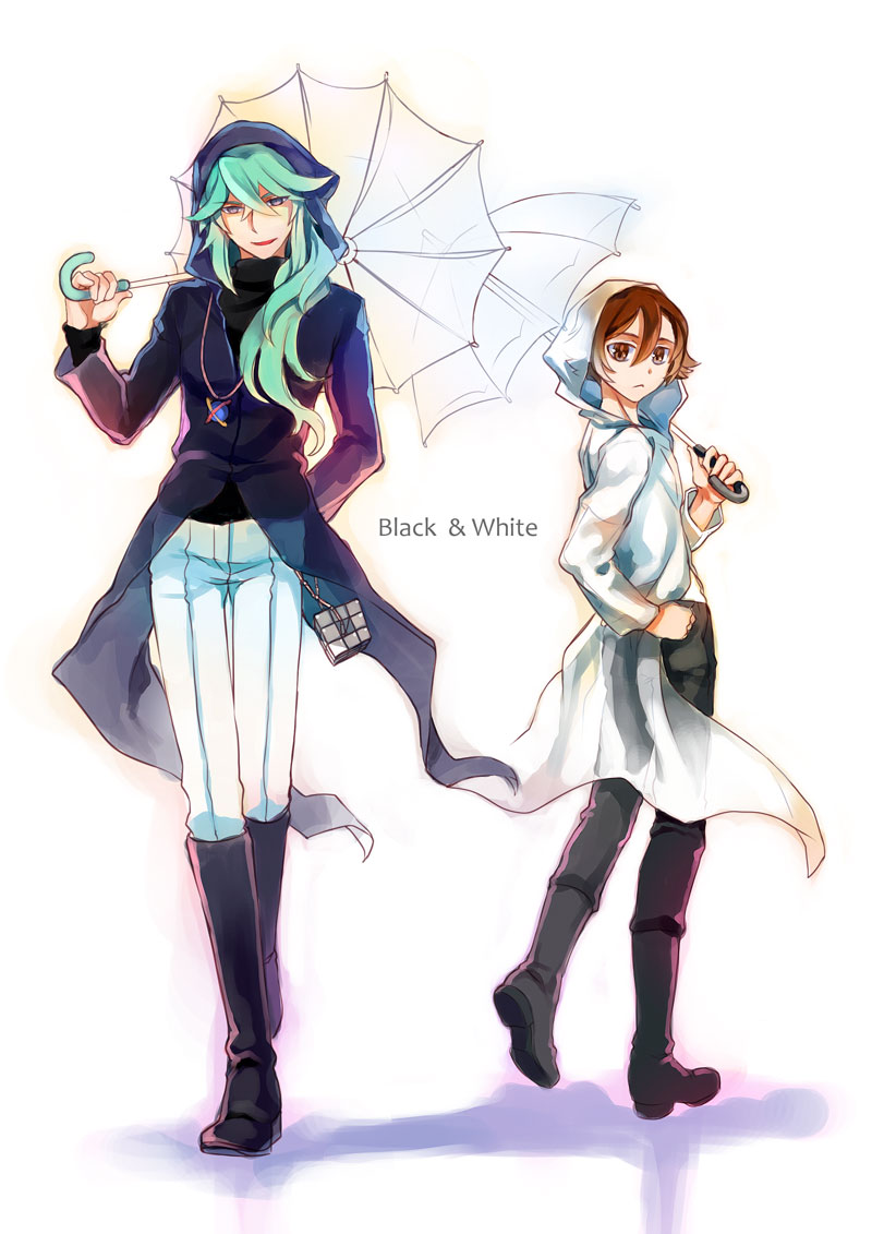 hilbert and n (pokemon and 1 more) drawn by hakoiri_nekohime