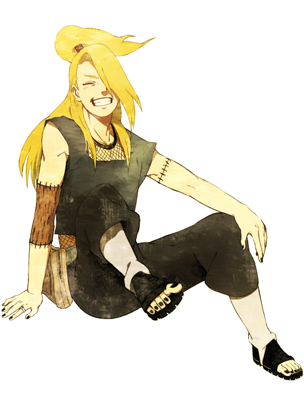 deidara (naruto and 1 more) drawn by zukeban