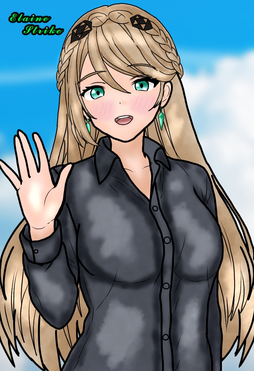elaine auclair (eiyuu densetsu and 2 more) drawn by t-oyama-pool