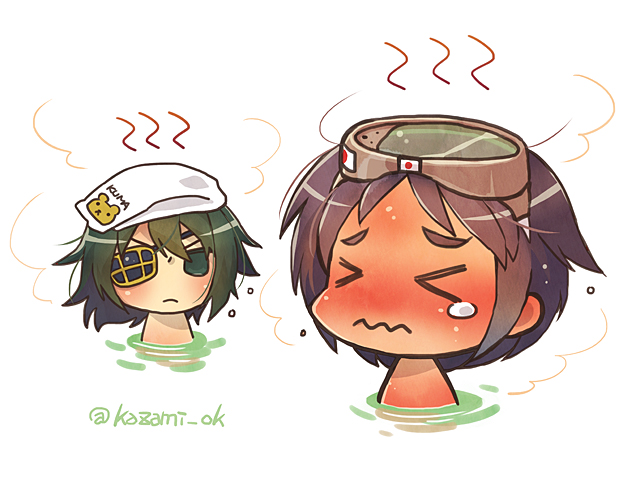 kiso and maru-yu (kantai collection) drawn by kazami_miki