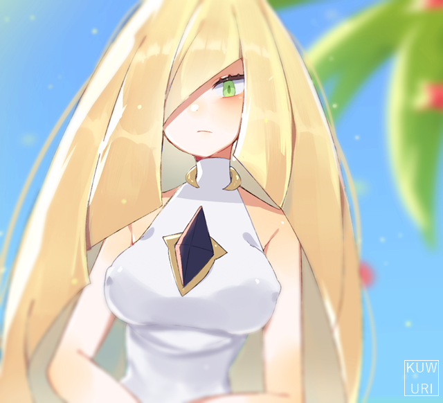 lusamine (pokemon and 1 more) drawn by aliceyawnin