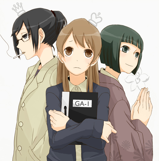 usami mayumi and sasamoto (ga geijutsuka art design class) drawn by asaphayashi