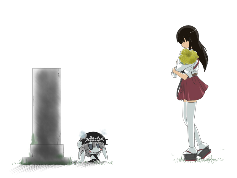 akagi and wo-class aircraft carrier (kantai collection) drawn by goma_(gomasamune)