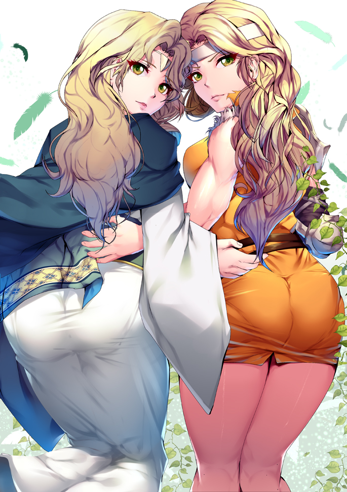 brigid and edain (fire emblem and 1 more) drawn by harihisa