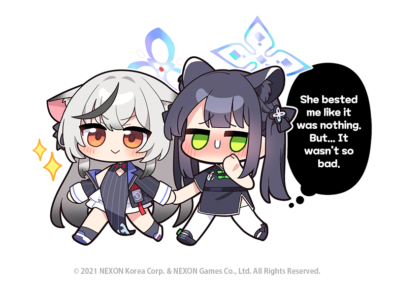 kokona and shun (blue archive) drawn by donmin_h