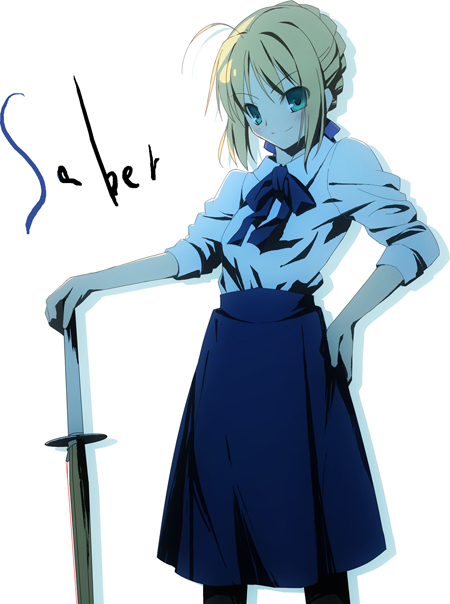 artoria pendragon and saber (fate and 1 more) drawn by aotsuki_takao
