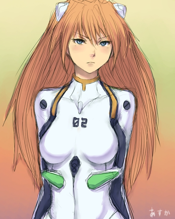 souryuu asuka langley and ayanami rei (neon genesis evangelion) drawn by fumio_(rsqkr)