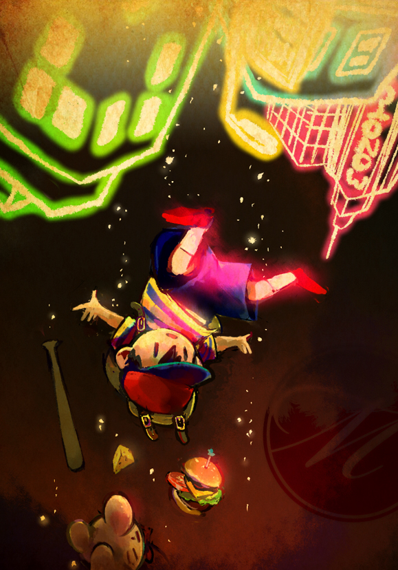 ness and doseisan (mother and 1 more) drawn by menokurage