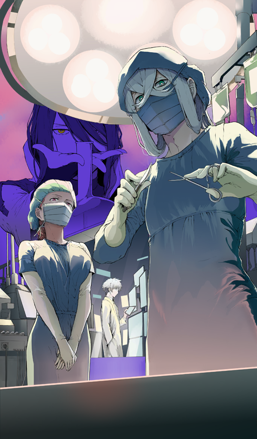florence nightingale, asclepius, charles-henri sanson, and paracelsus von hohenheim (fate and 2 more) drawn by syatey