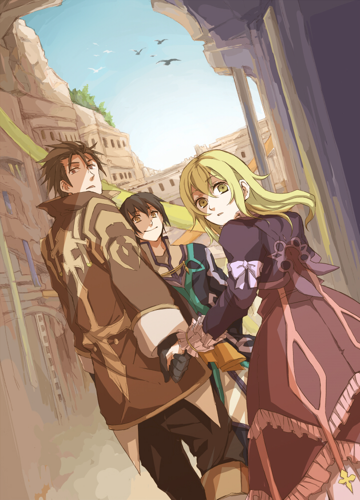 jude mathis, alvin, and elize lutus (tales of and 1 more) drawn by asaya-bigun
