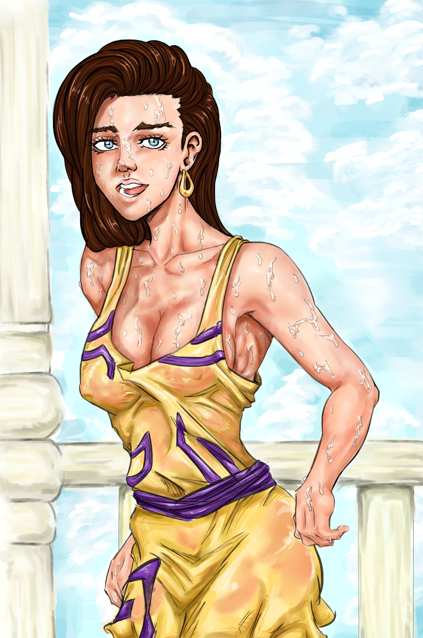 lisa lisa (jojo no kimyou na bouken and 1 more) drawn by littleginger