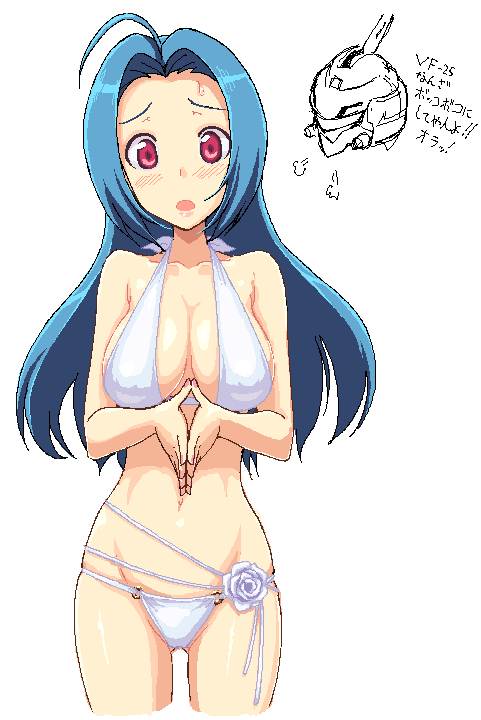 miura azusa and yf-19 (idolmaster and 2 more) drawn by takayaki