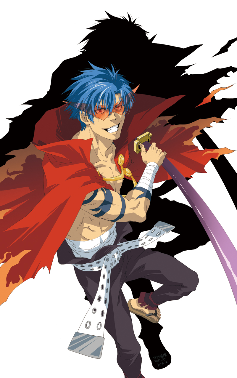 kamina (tengen toppa gurren lagann) drawn by kurenai_karasu