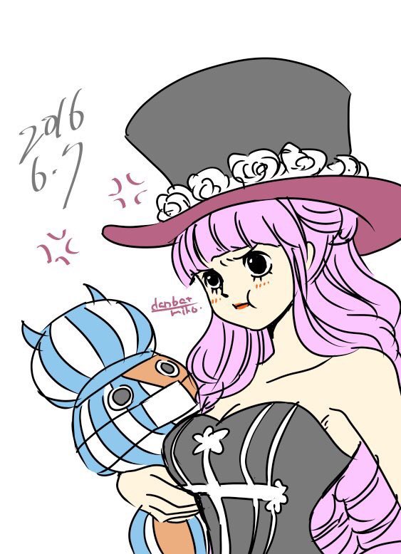 perona and kumacy (one piece) drawn by danbat_miho