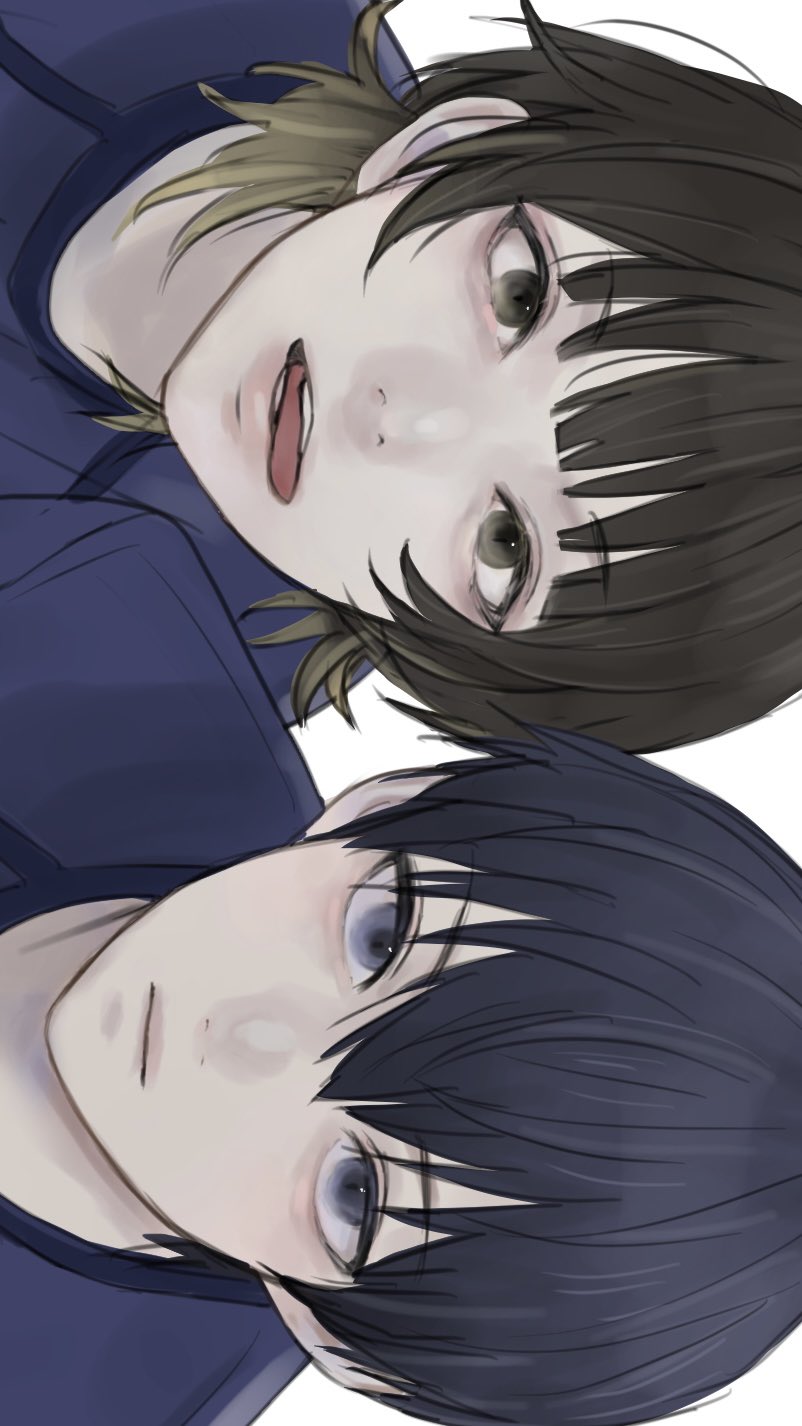 isagi yoichi and bachira meguru (blue lock) drawn by uyumint