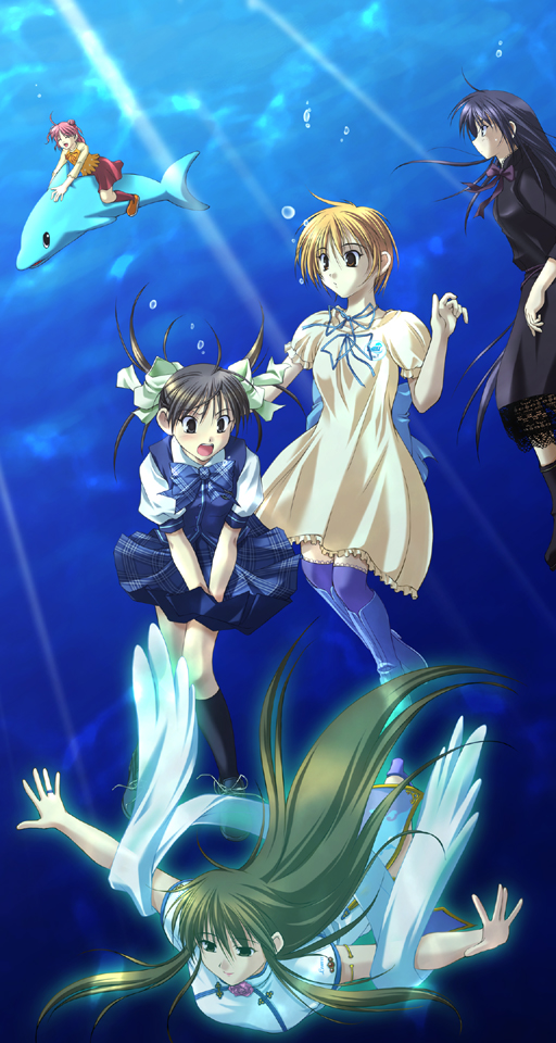 komachi tsugumi, matsunaga sara, yagami coco, akanegasaki sora, and tanaka yubiseiakikana (ever 17) drawn by takigawa_yuu