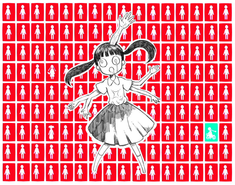 madotsuki, monoko, and toriningen (yume nikki) drawn by sasatsuka_(hasamimushi)