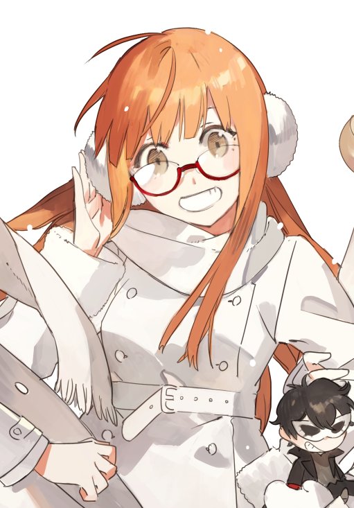 amamiya ren and sakura futaba (persona and 1 more) drawn by starshadowmagician