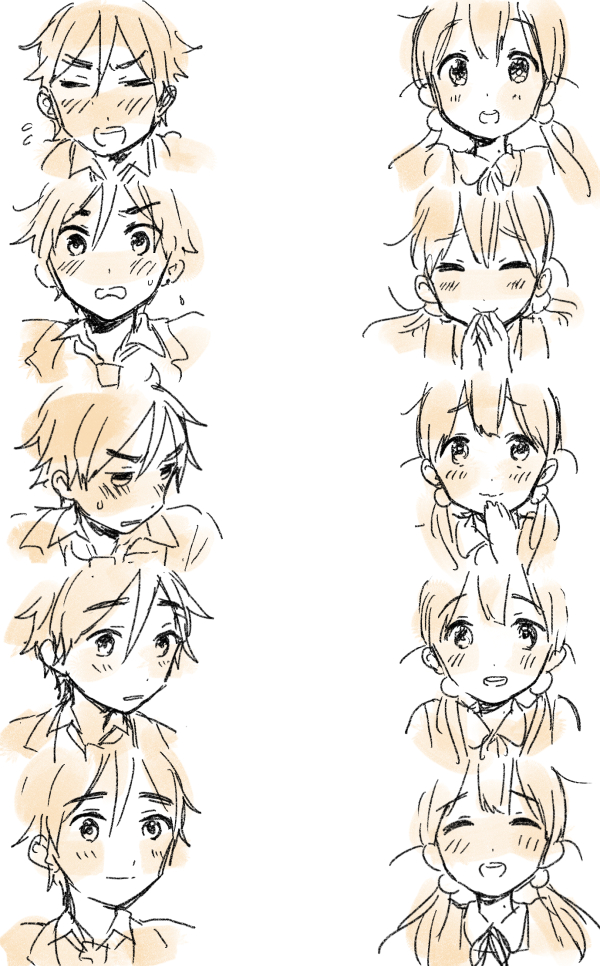 kitashirakawa tamako and ooji mochizou (tamako market) drawn by momose_(oqo)