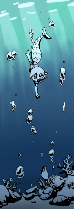 splash woman and bubble man (mega man and 2 more) drawn by nekoichi