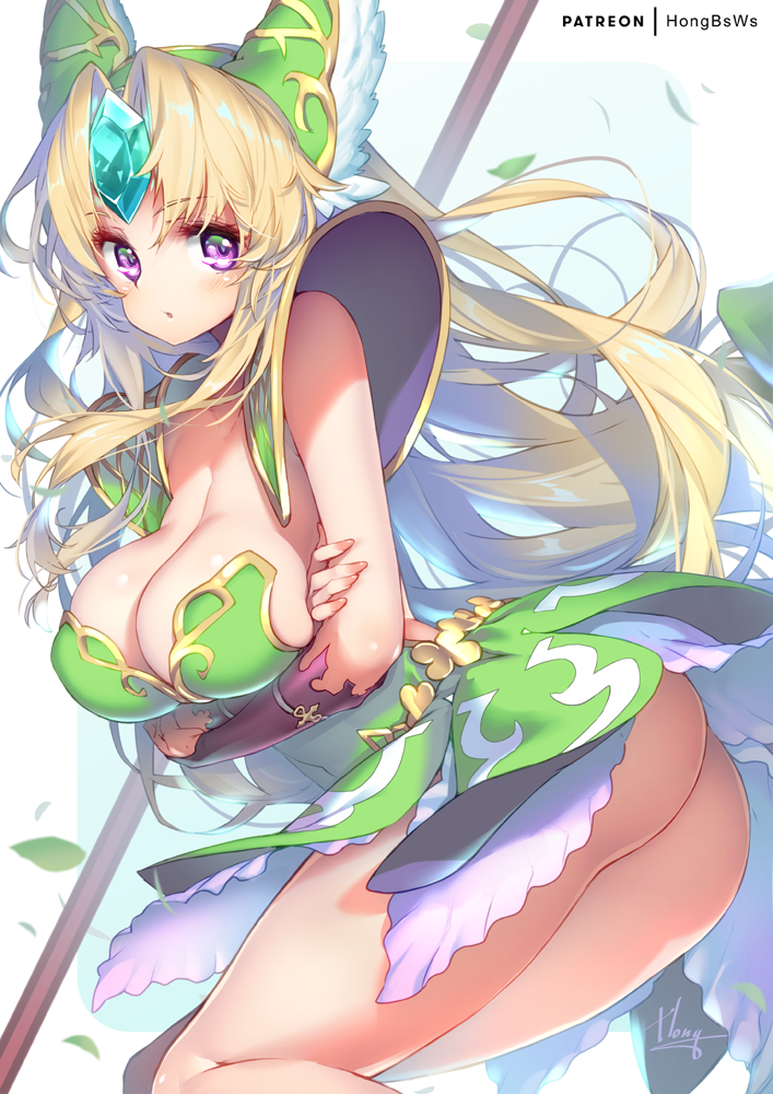 riesz (seiken densetsu and 1 more) drawn by hong_(white_spider)