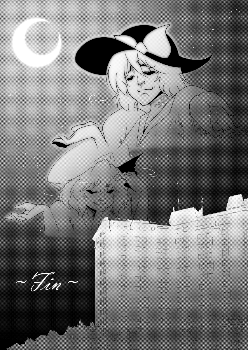 remilia scarlet and nagae iku (touhou) drawn by warugaki_(sk-ii)