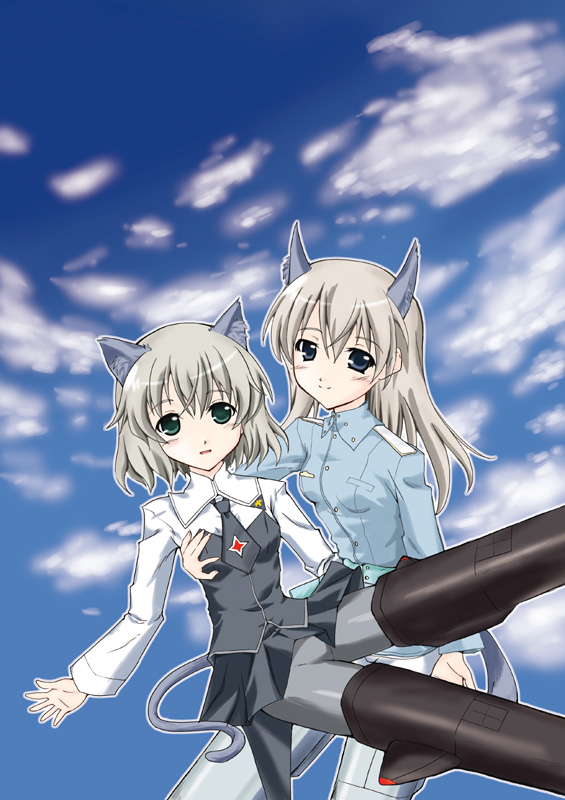 sanya v. litvyak and eila ilmatar juutilainen (world witches series and 1 more) drawn by jinmaryu