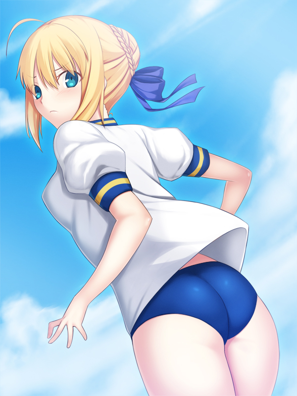 artoria pendragon and saber (fate and 1 more) drawn by skylader