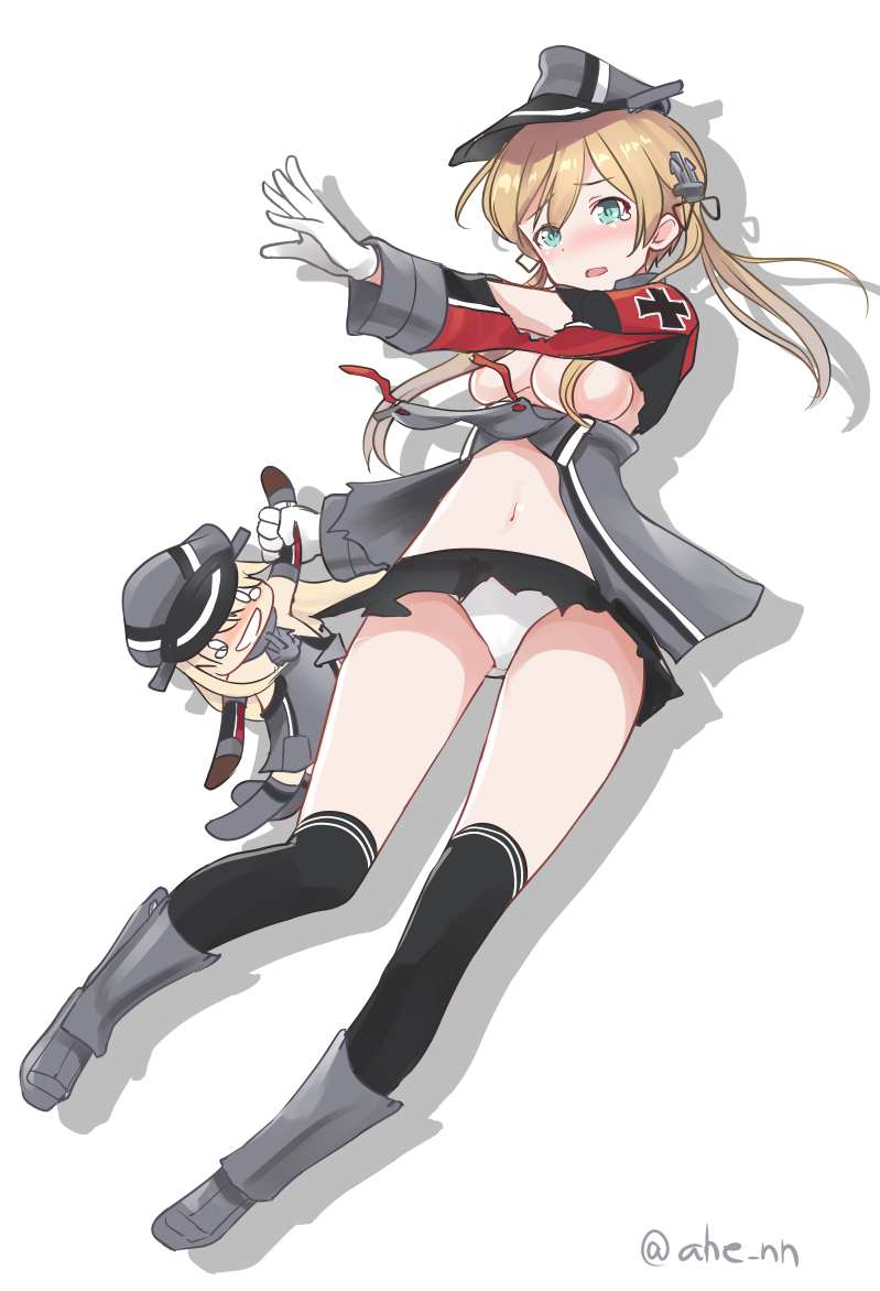 prinz eugen and bismarck (kantai collection) drawn by ahenn