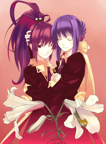 aoi nagisa and suzumi tamao (strawberry panic!) drawn by kabocha_(monkey4)