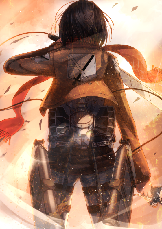 mikasa ackerman (shingeki no kyojin) drawn by swordsouls