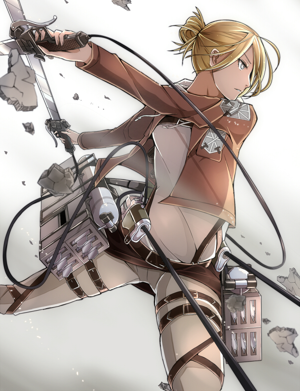 annie leonhart (shingeki no kyojin) drawn by nakaichi_(ridil)