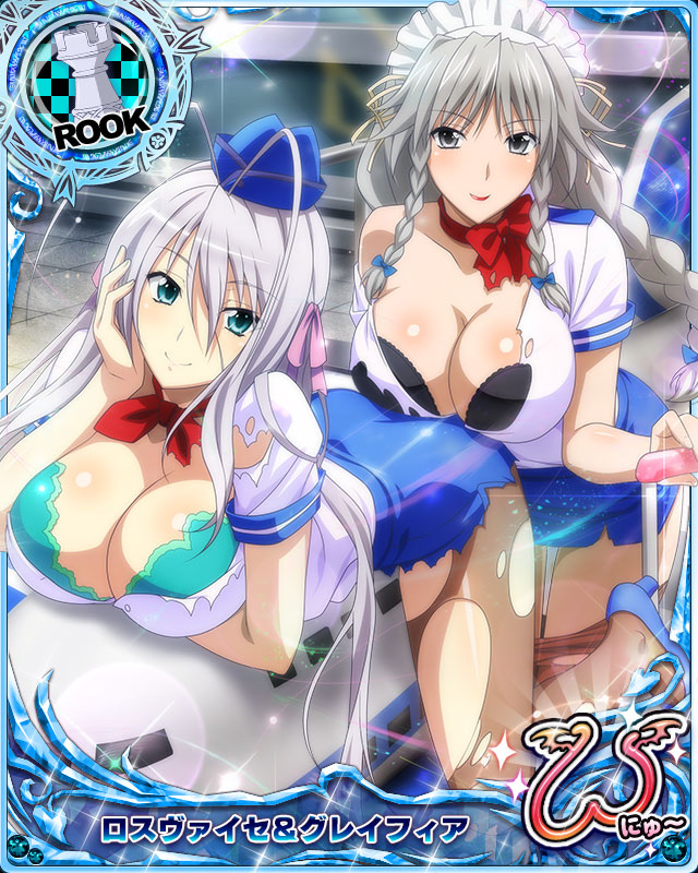 rossweisse and grayfia lucifuge (high school dxd and 1 more)