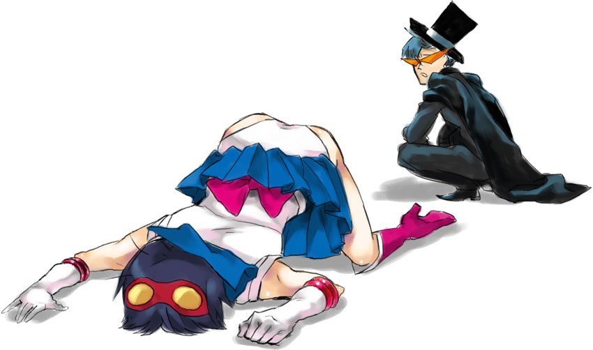 sailor moon, simon, kamina, and tuxedo kamen (bishoujo senshi sailor moon and 1 more) drawn by kayako_(tdxxxk)