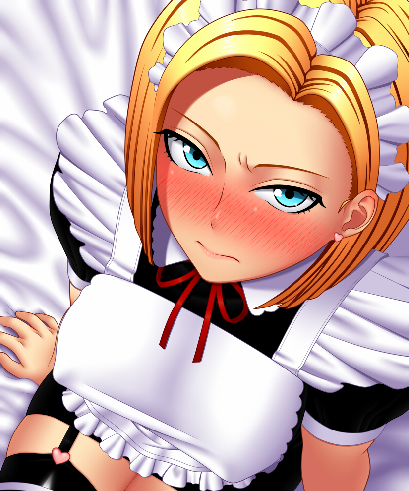 android 18 (dragon ball and 1 more) drawn by amase_(yagami666)