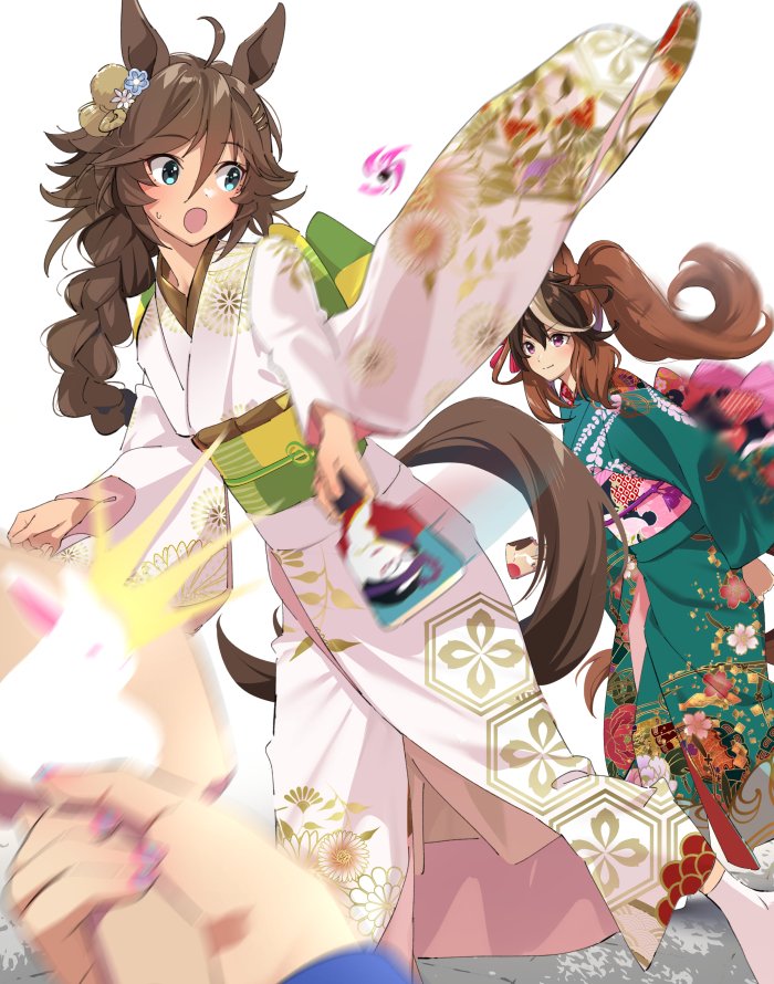 symboli rudolf and mr. c.b. (umamusume) drawn by taromarun