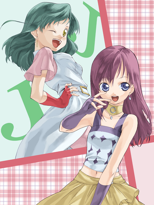 jewels and jenny (bakugan and 1 more) drawn by takano_natsuki