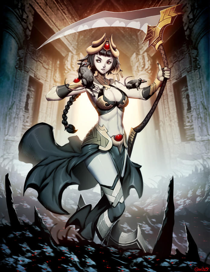 ninkilim (sumerian mythology) drawn by genzoman