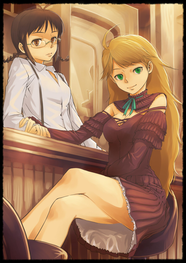 hoshii miki and akizuki ritsuko (idolmaster and 1 more) drawn by inu_(aerodog)