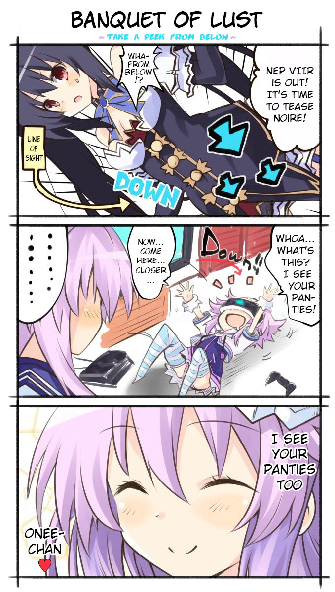neptune, noire, and nepgear (neptune and 1 more) drawn by iwashi_dorobou_-r-