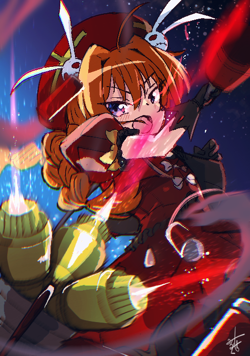 vita and graf eisen (lyrical nanoha and 3 more) drawn by milkmochi