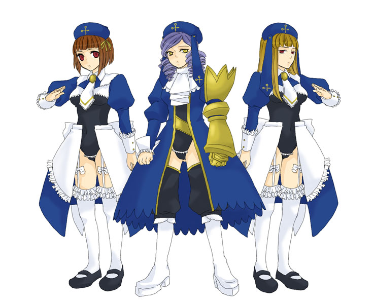 dlanor a. knox, cornelia, and gertrude (umineko no naku koro ni) drawn by inao_(roc-ca)